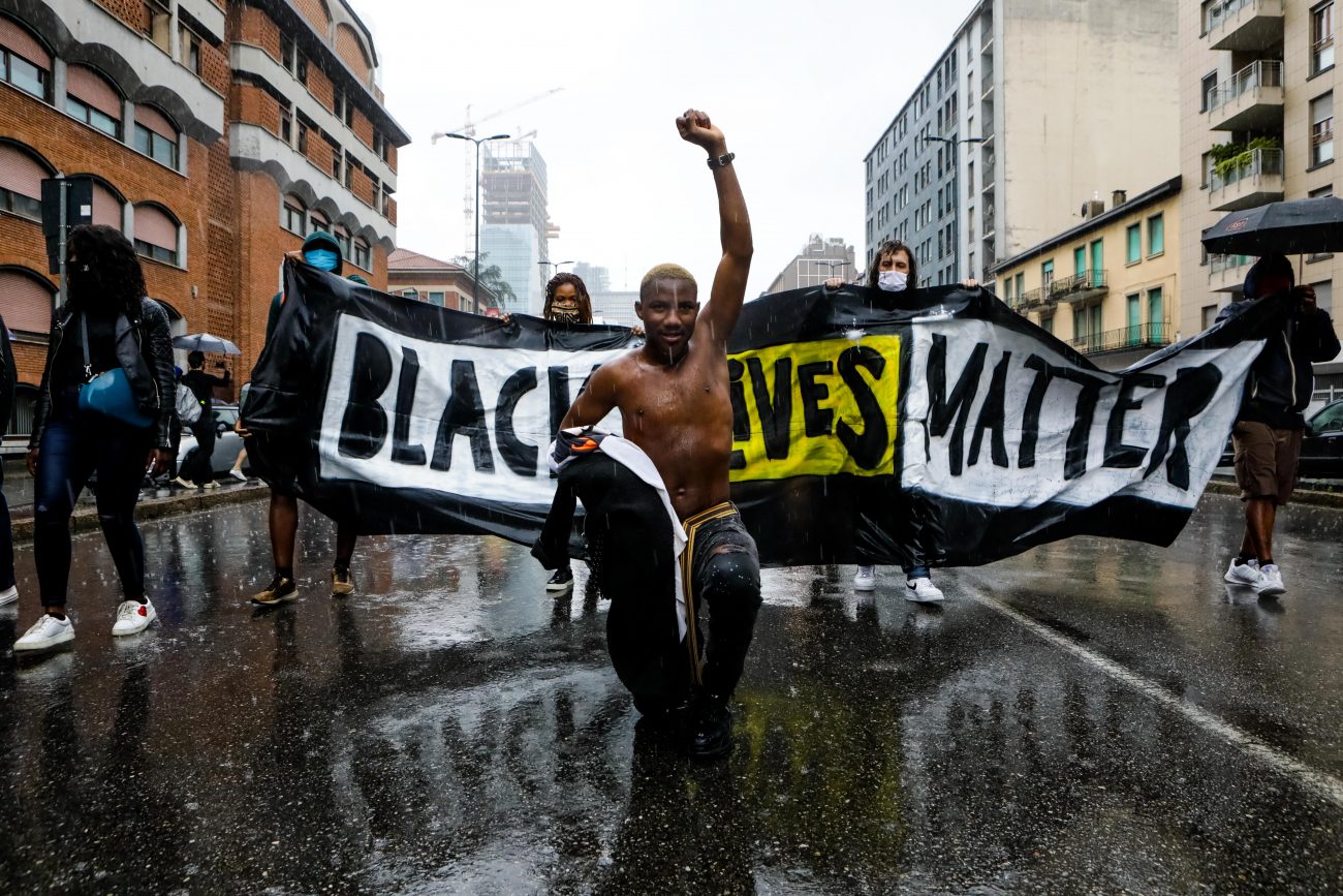 Proteste Black Lives Matter in corteo a Milano, foto di Mairo Cinquetti