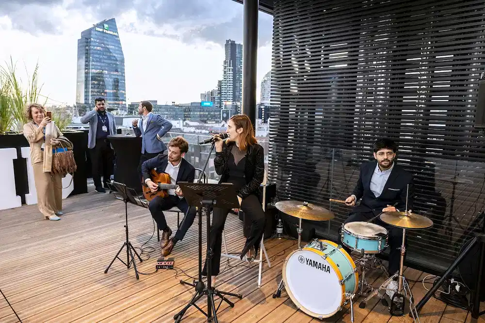 Evento fotografico terrazza a milano